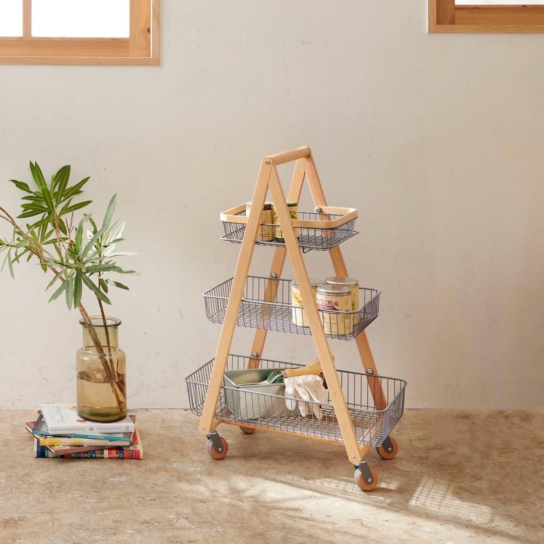 LIV / リヴ キャリーバスケットワゴン M