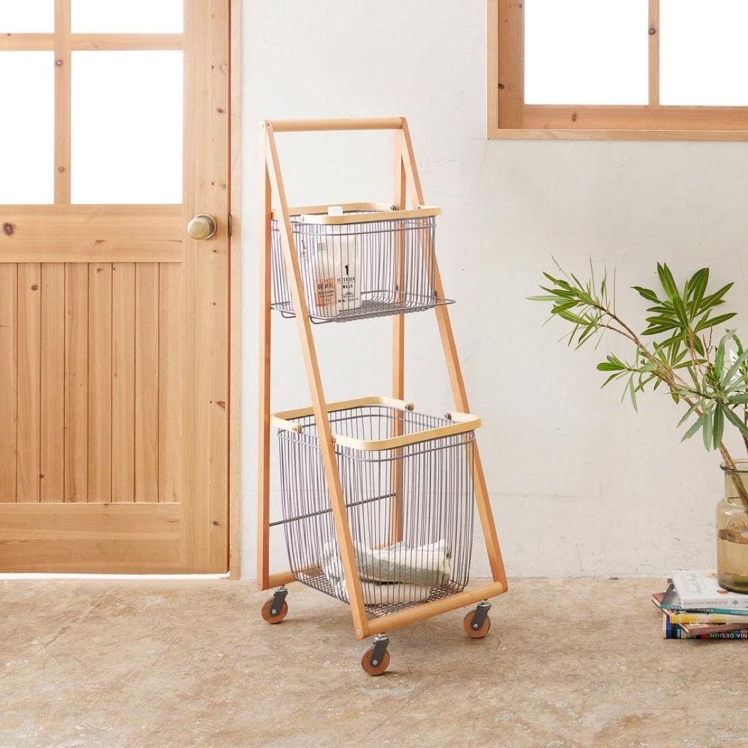 LIV / リヴ キャリーバスケットワゴン L